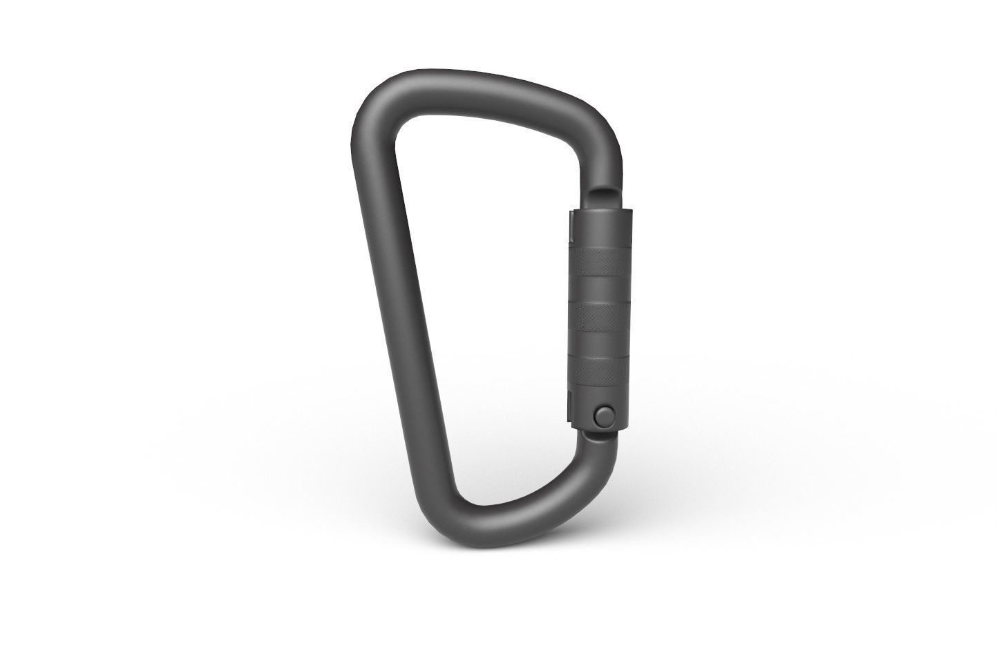 Carabiner Hook 02 Low-poly 3D model_7