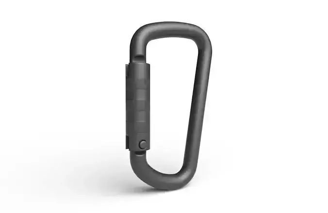 Carabiner Hook 02 Low-poly 3D model