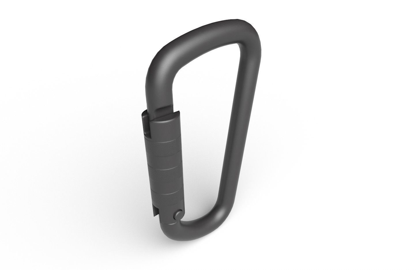 Carabiner Hook 02 Low-poly 3D model_11