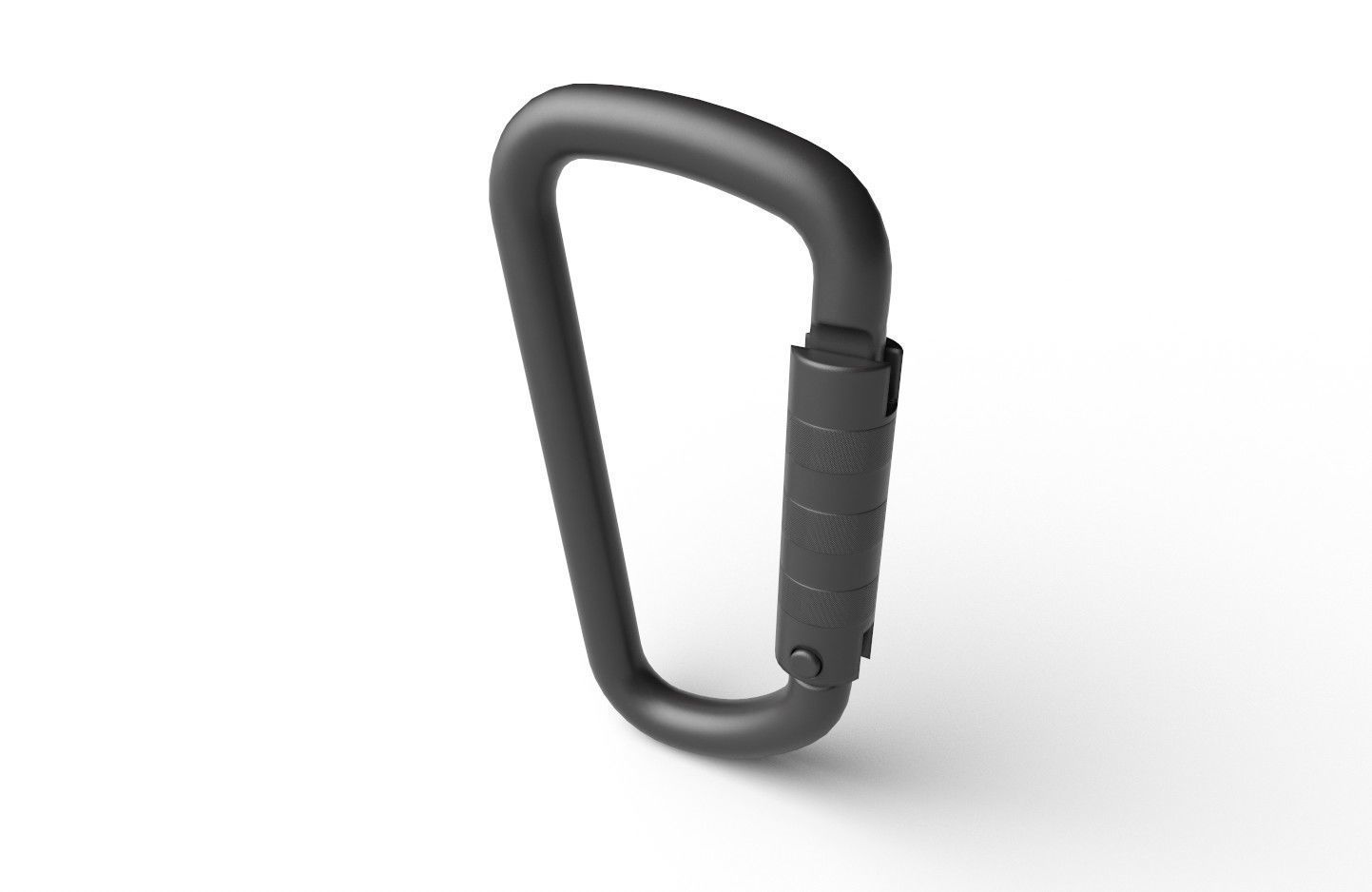 Carabiner Hook 02 Low-poly 3D model_9