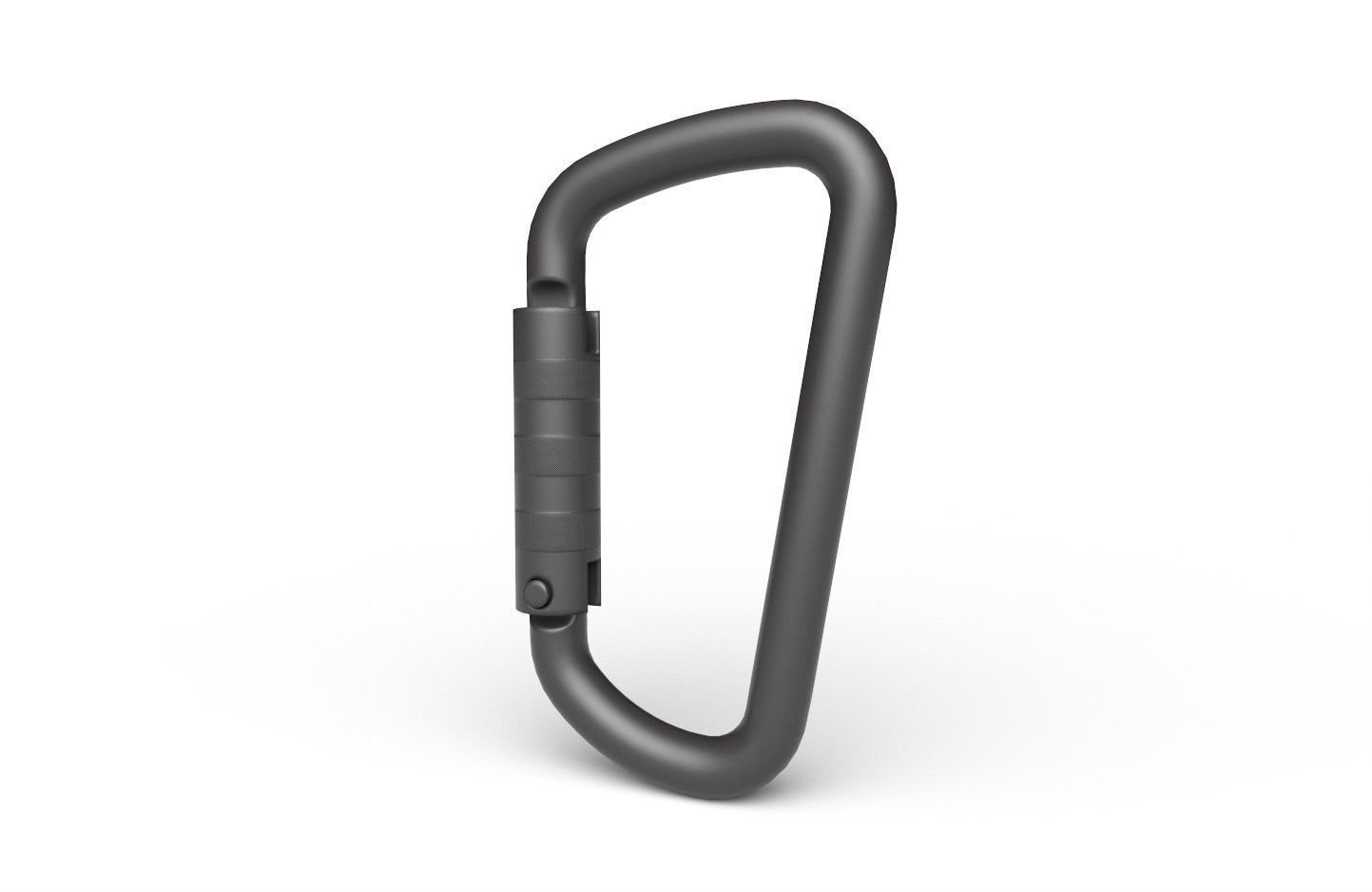 Carabiner Hook 02 Low-poly 3D model_3