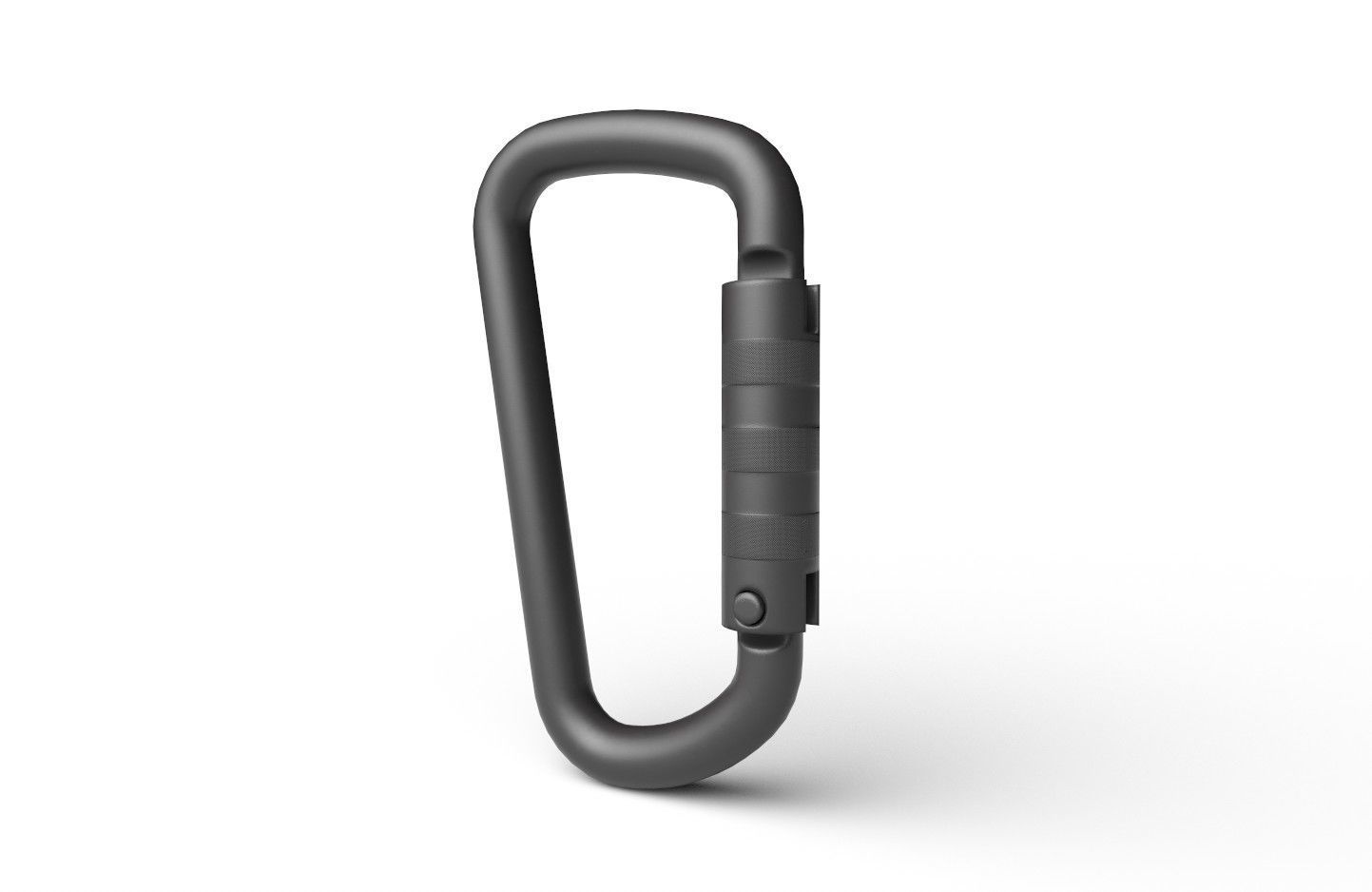 Carabiner Hook 02 Low-poly 3D model_8