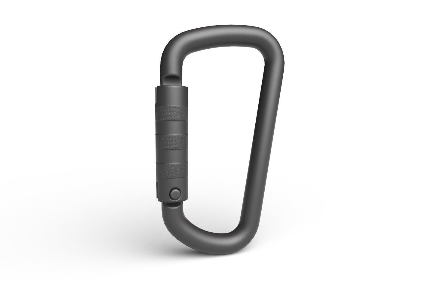 Carabiner Hook 02 Low-poly 3D model_2