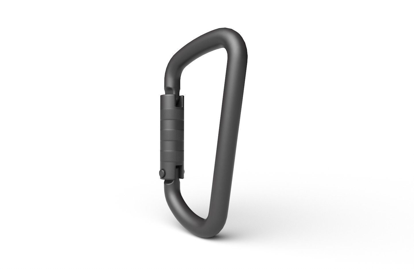 Carabiner Hook 02 Low-poly 3D model_4