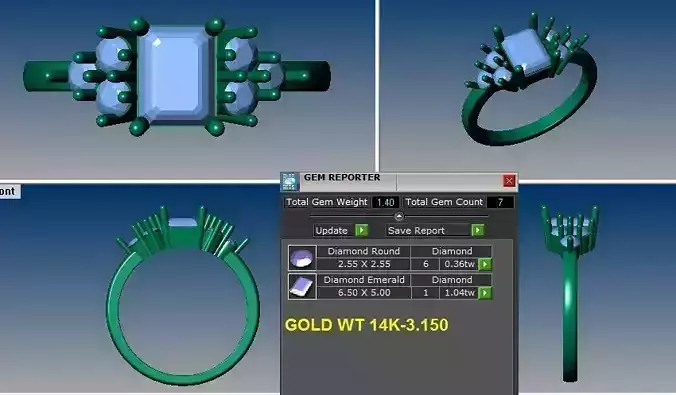 emerald cut engagement ring