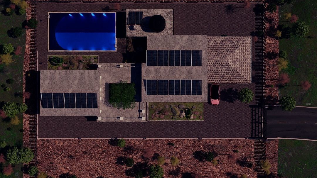 Mansion in the woods Free 3D model_1