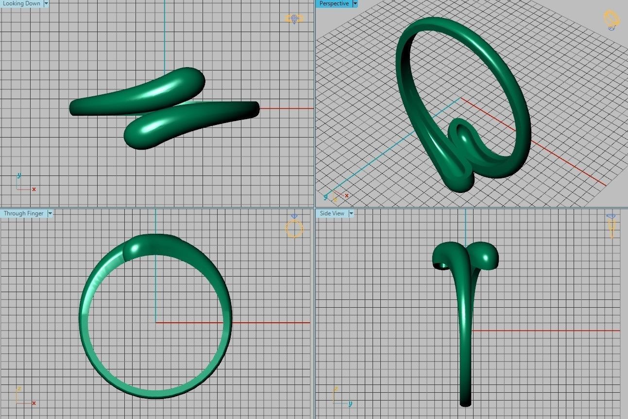 Ring drop 3D print model_8