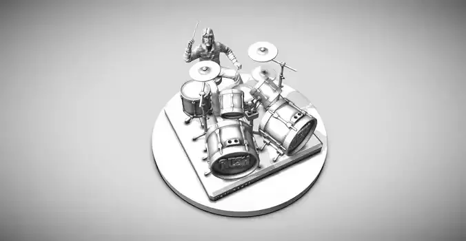 Neil Peart - Rush 3D printing