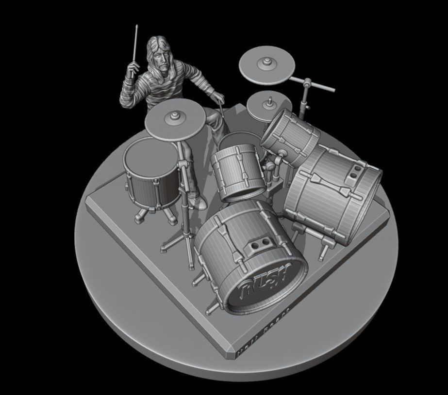 Neil Peart - Rush 3D printing 3D print model_4