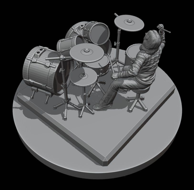 Neil Peart - Rush 3D printing 3D print model_17