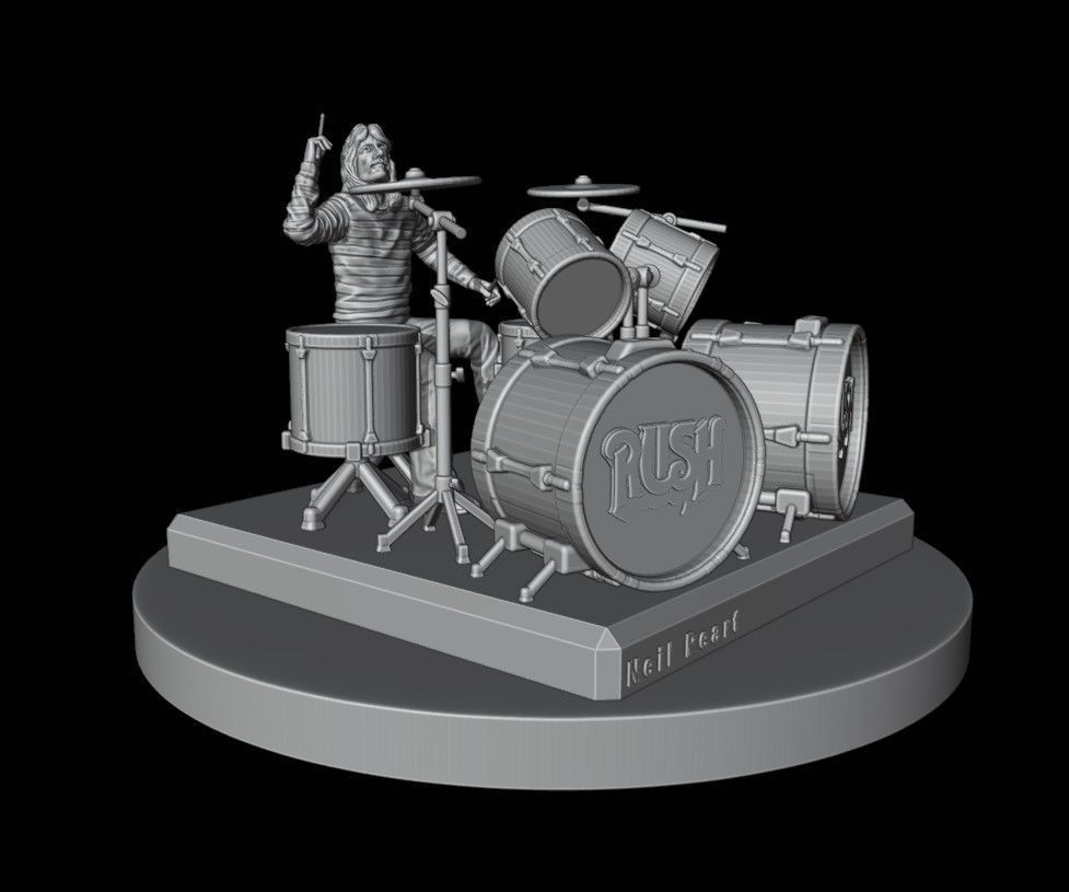 Neil Peart - Rush 3D printing 3D print model_18