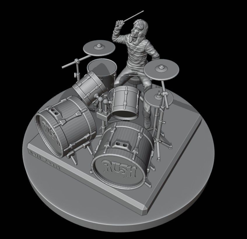 Neil Peart - Rush 3D printing 3D print model_6