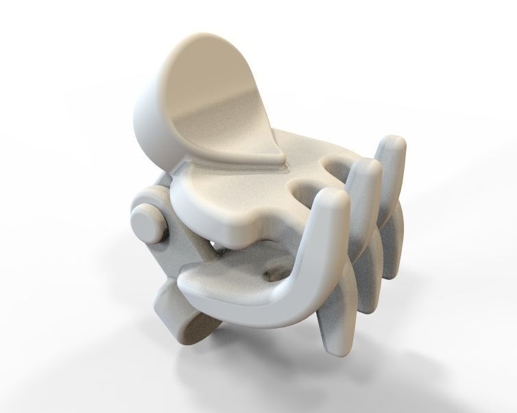 Micro Claw Clip 3D print model_7
