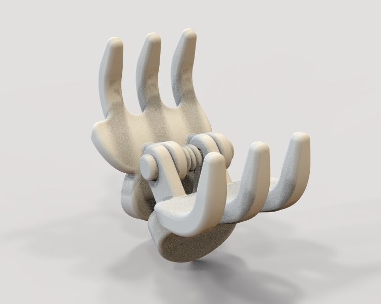 Micro Claw Clip 3D print model_17