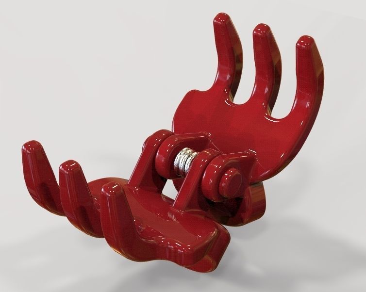 Micro Claw Clip 3D print model_1