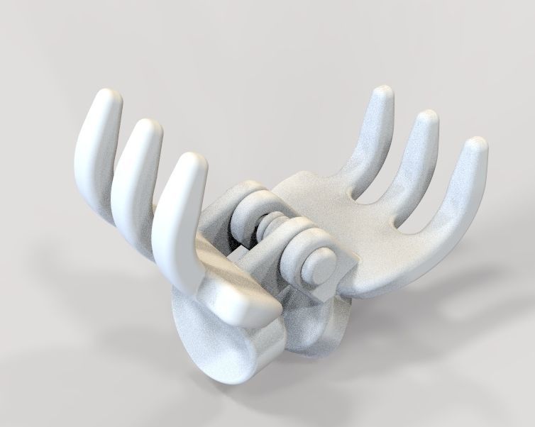 Micro Claw Clip 3D print model_21