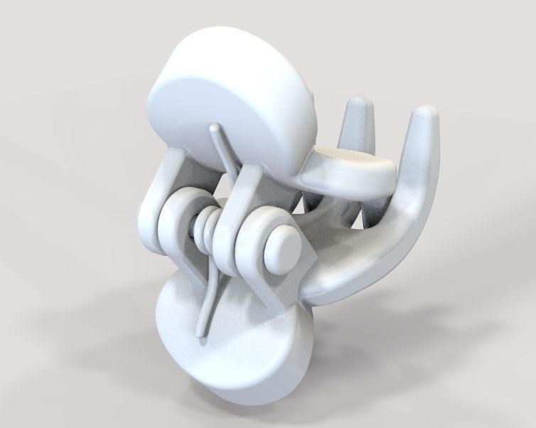 Micro Claw Clip 3D print model_9