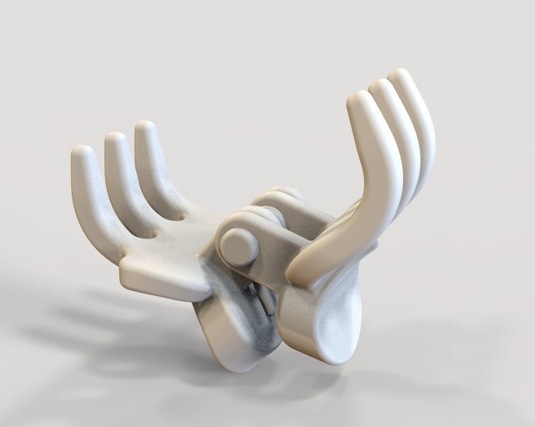 Micro Claw Clip 3D print model_13