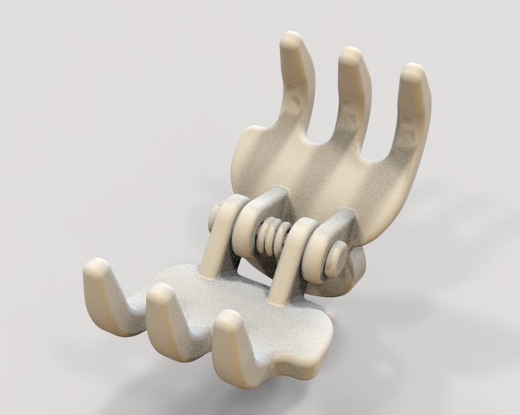Micro Claw Clip 3D print model_15