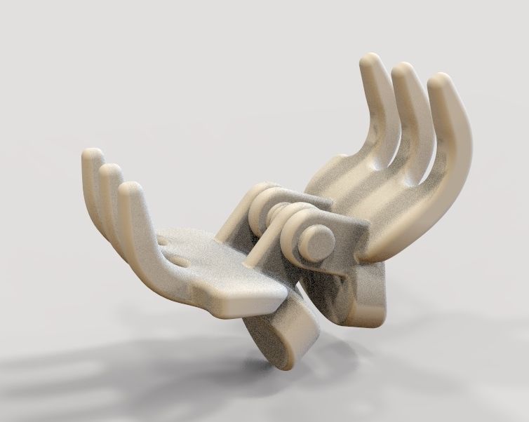 Micro Claw Clip 3D print model_14