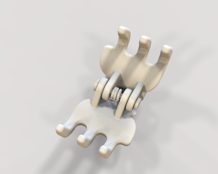 Micro Claw Clip 3D print model_16