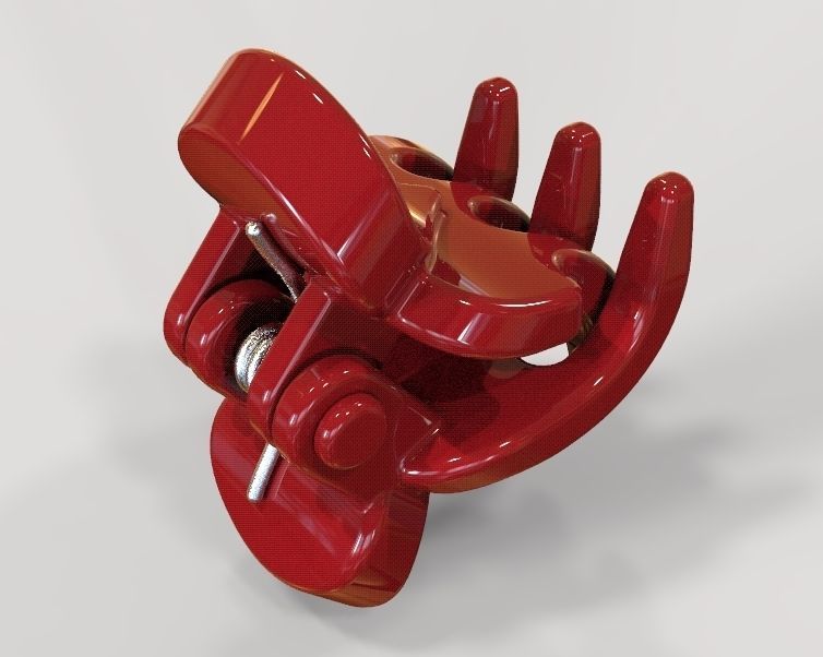 Micro Claw Clip 3D print model_3