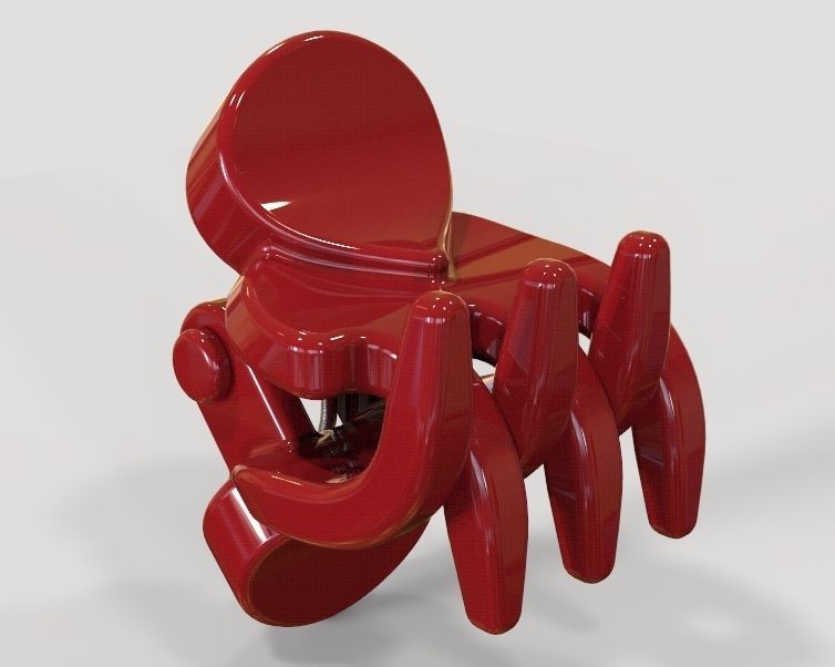 Micro Claw Clip 3D print model_2