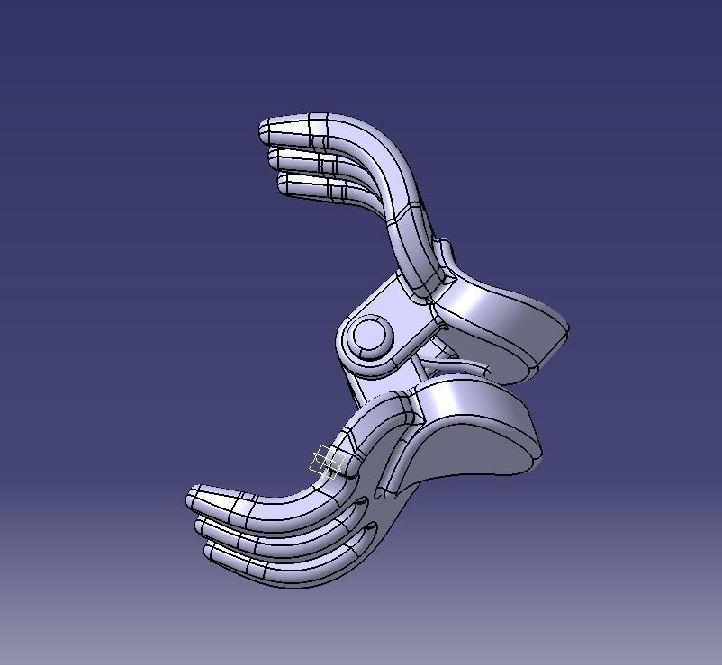 Micro Claw Clip 3D print model_47