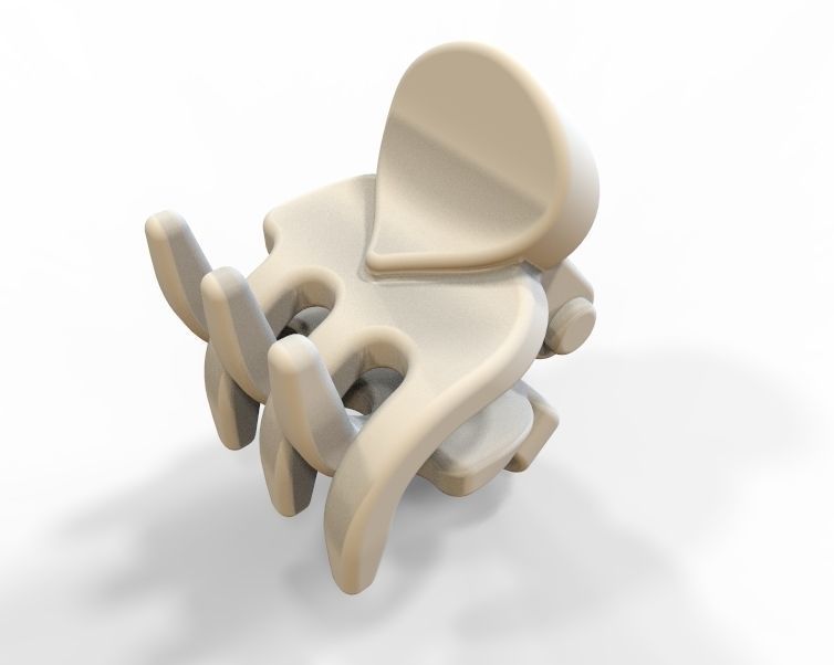 Micro Claw Clip 3D print model_4