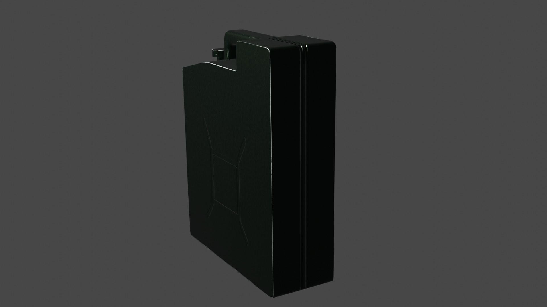 Canister PBR low-poly game ready box Low-poly 3D model_2