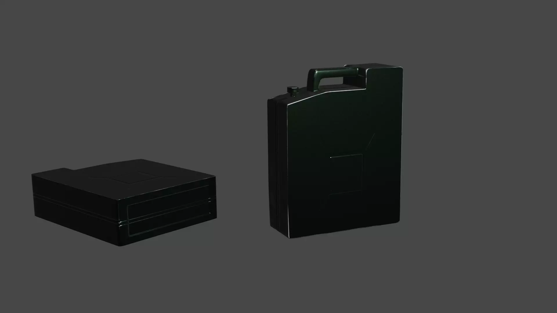 Canister PBR low-poly game ready box Low-poly 3D model_0