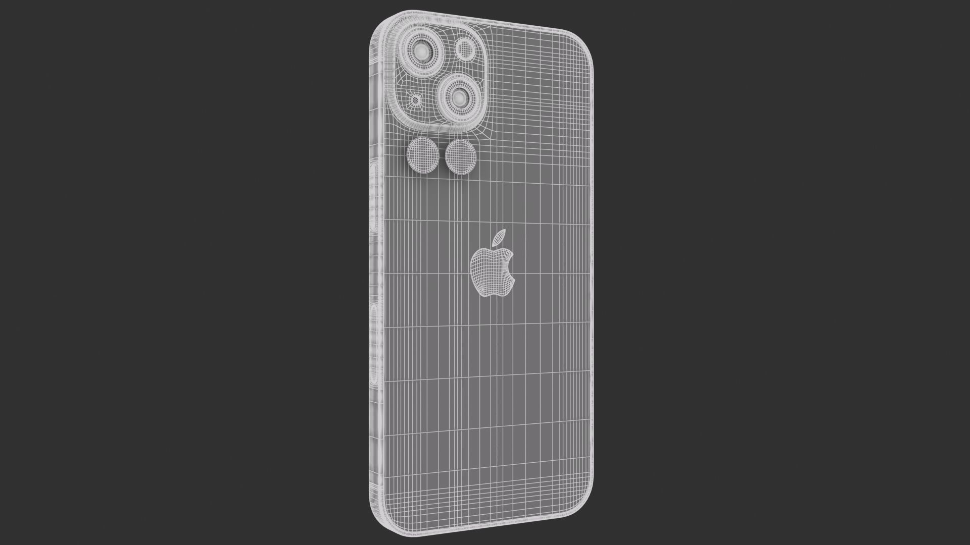 Apple iPhone 14 Midnight 3D model_11