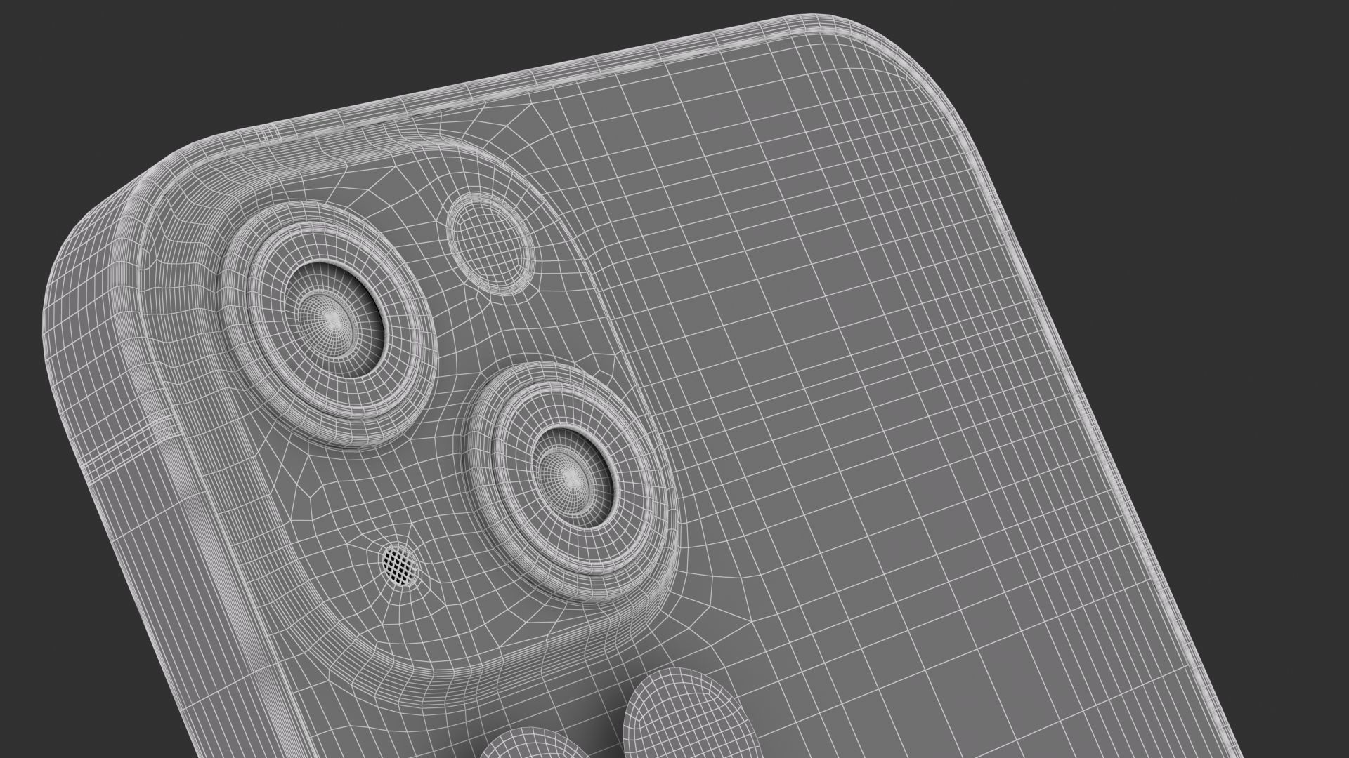 Apple iPhone 14 Midnight 3D model_13