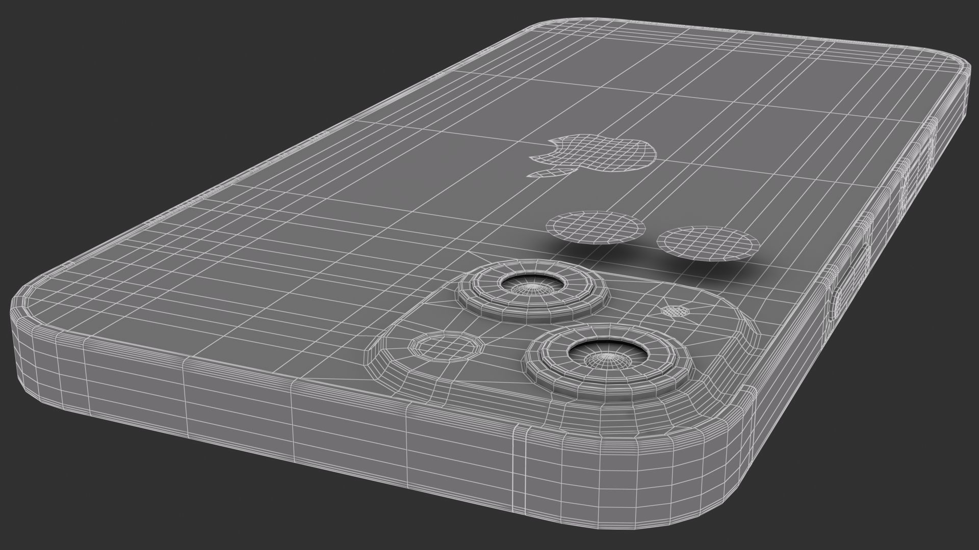 Apple iPhone 14 Midnight 3D model_14