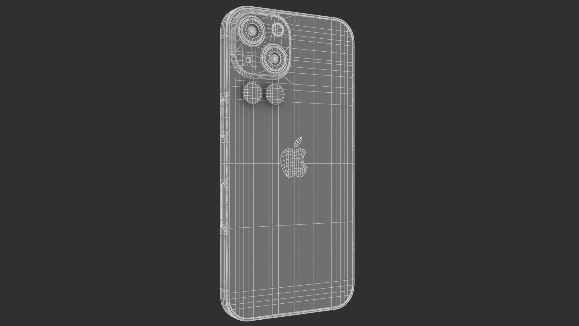 Apple iPhone 14 Midnight 3D model_10