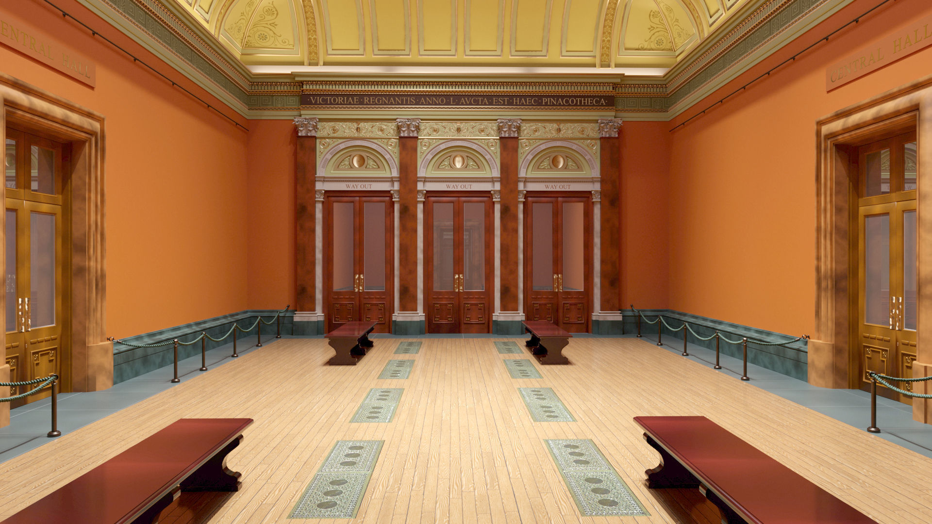 London National Gallery - Interior - Pack 3D model_4