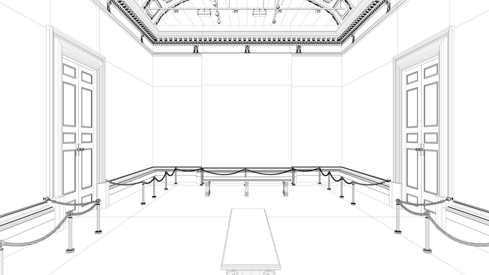 London National Gallery - Interior - Pack 3D model_44