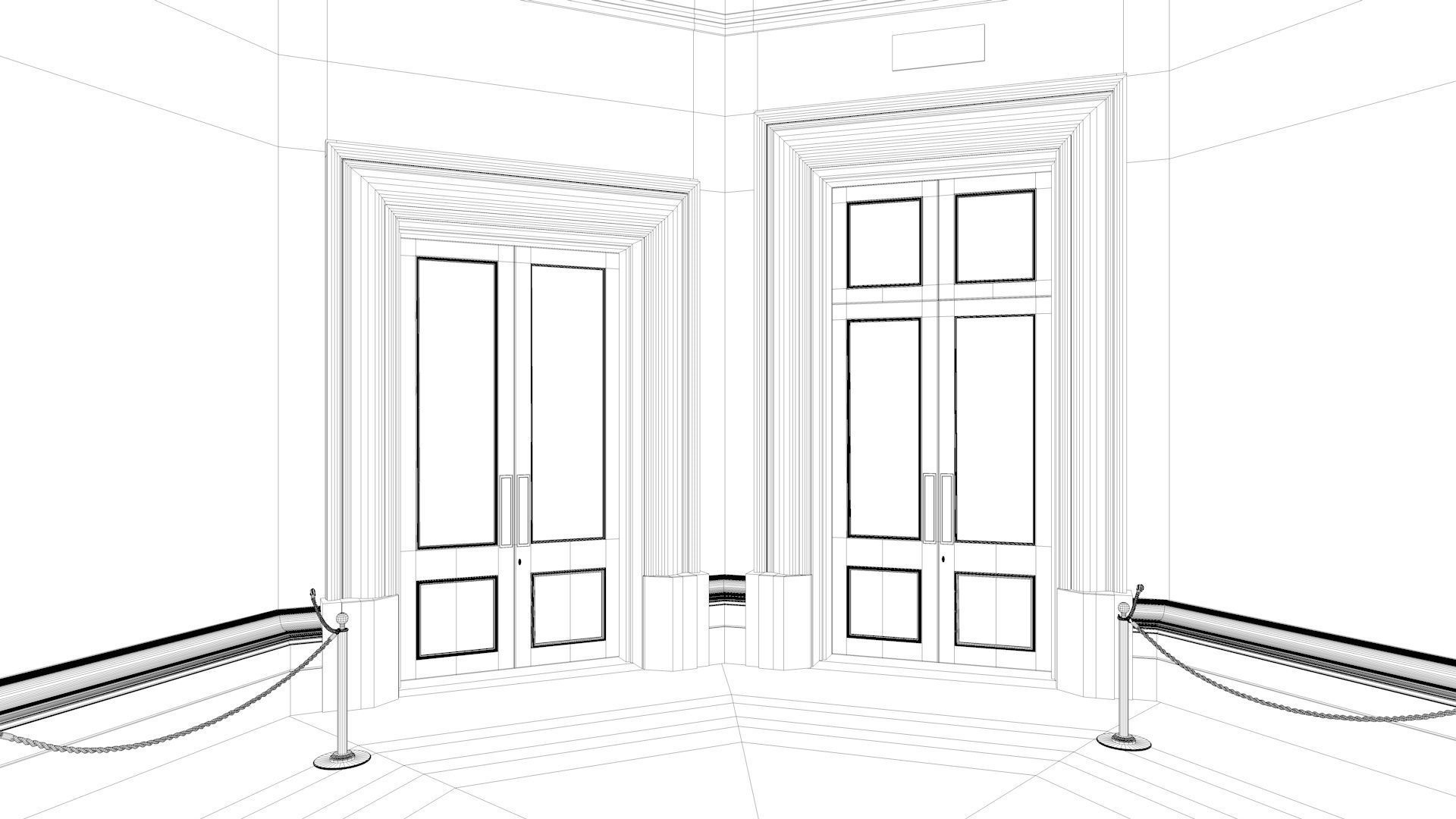 London National Gallery - Interior - Pack 3D model_36