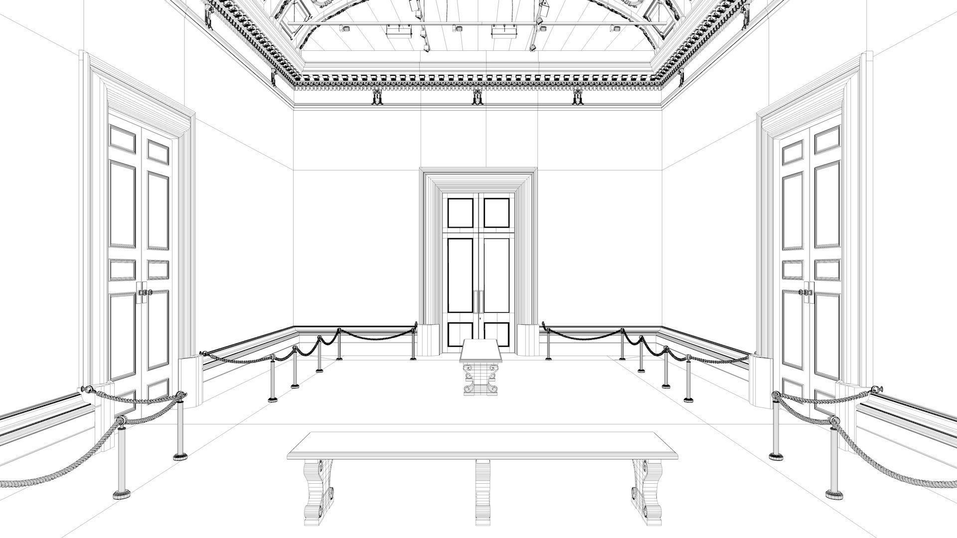 London National Gallery - Interior - Pack 3D model_42