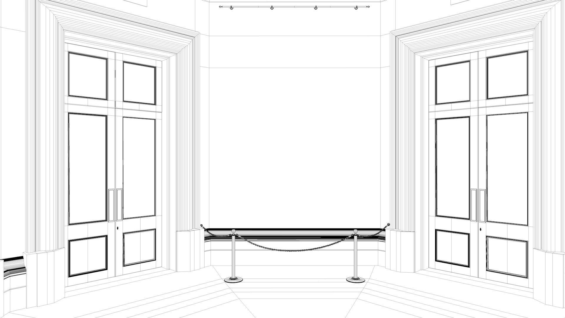 London National Gallery - Interior - Pack 3D model_38