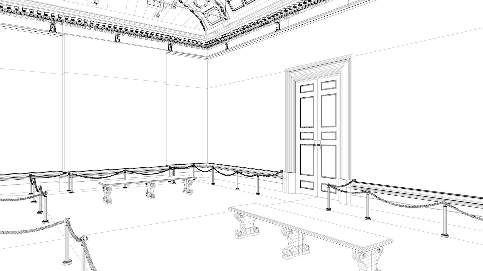 London National Gallery - Interior - Pack 3D model_48