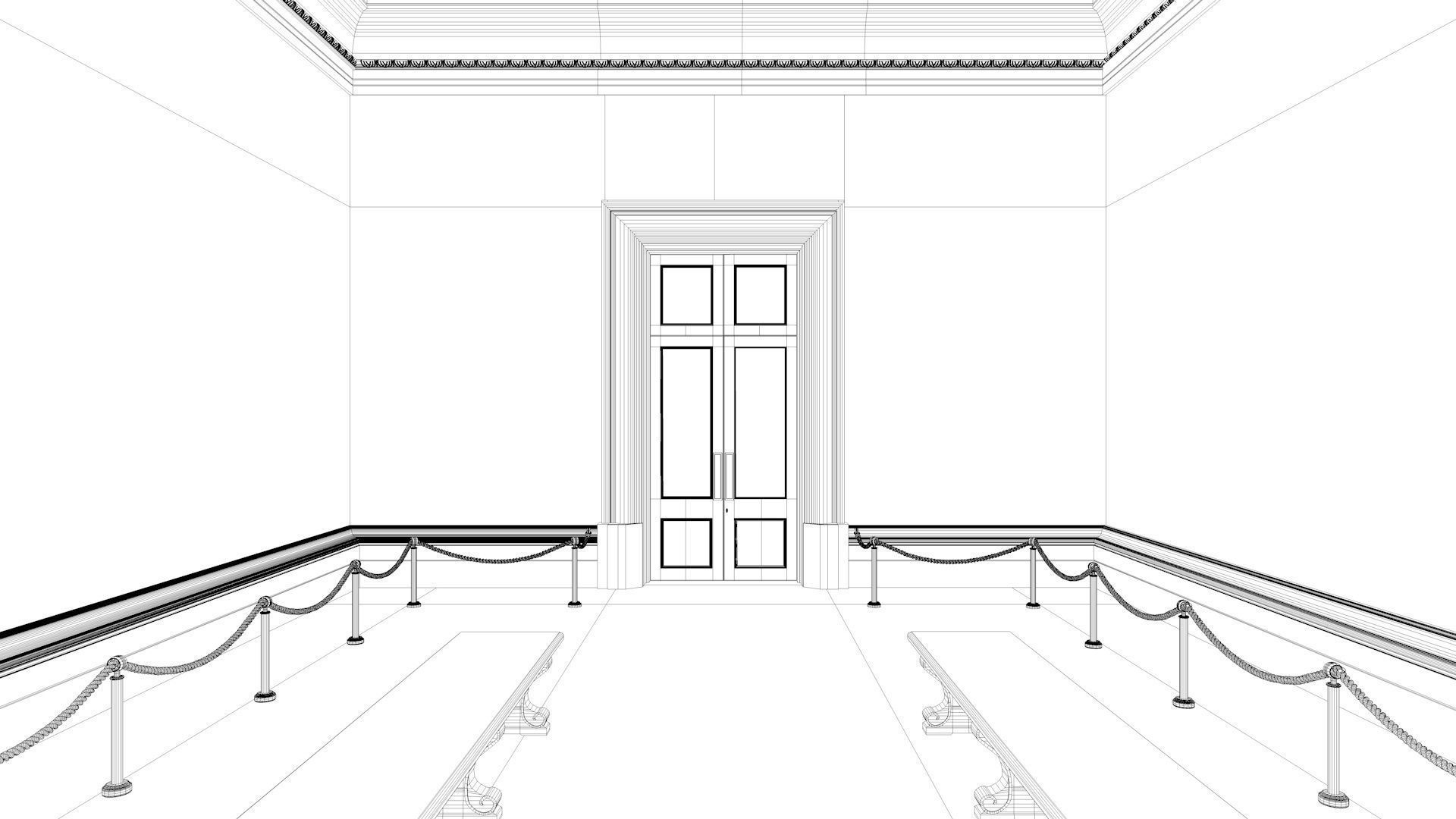 London National Gallery - Interior - Pack 3D model_19