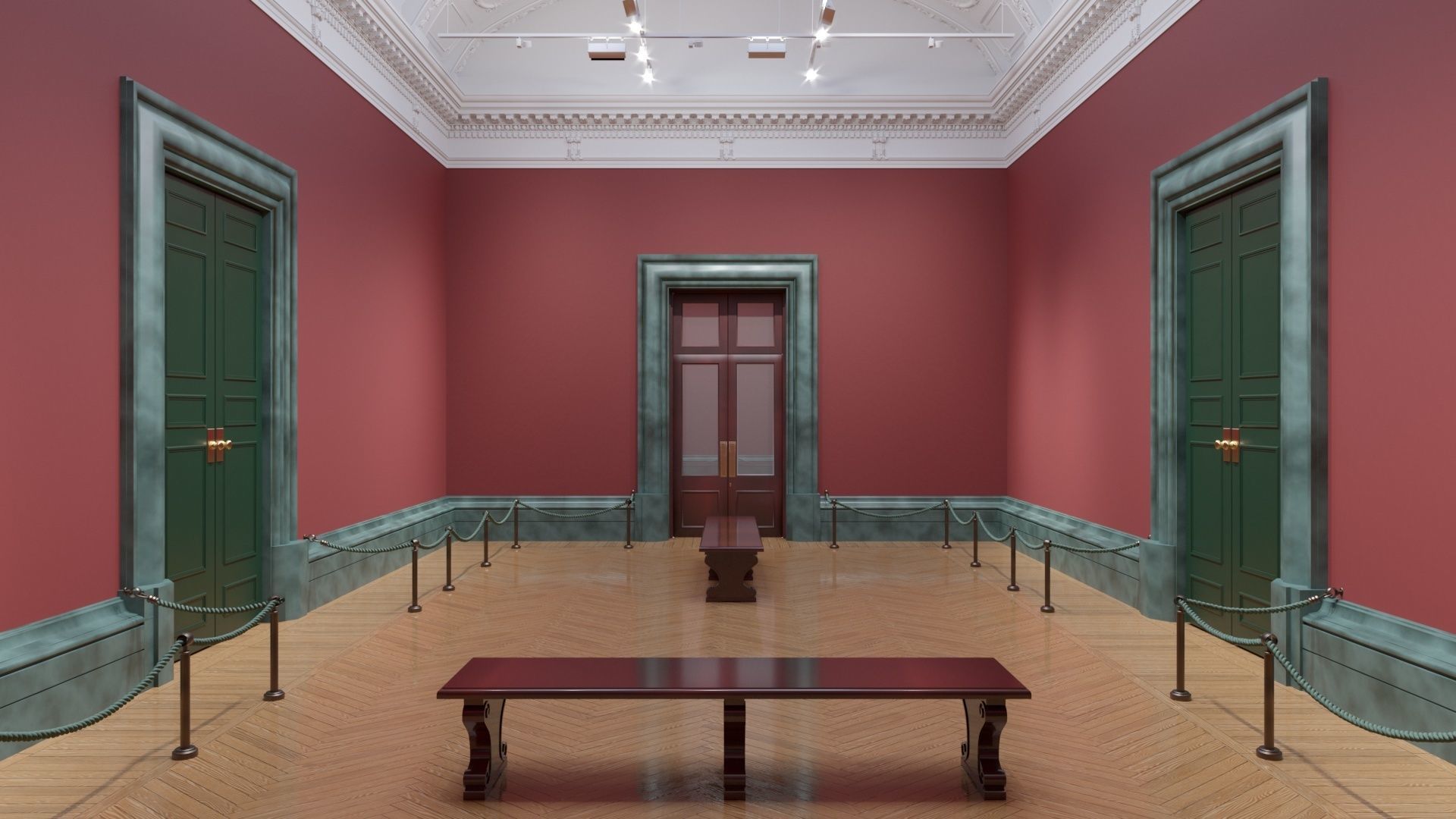 London National Gallery - Interior - Pack 3D model_41
