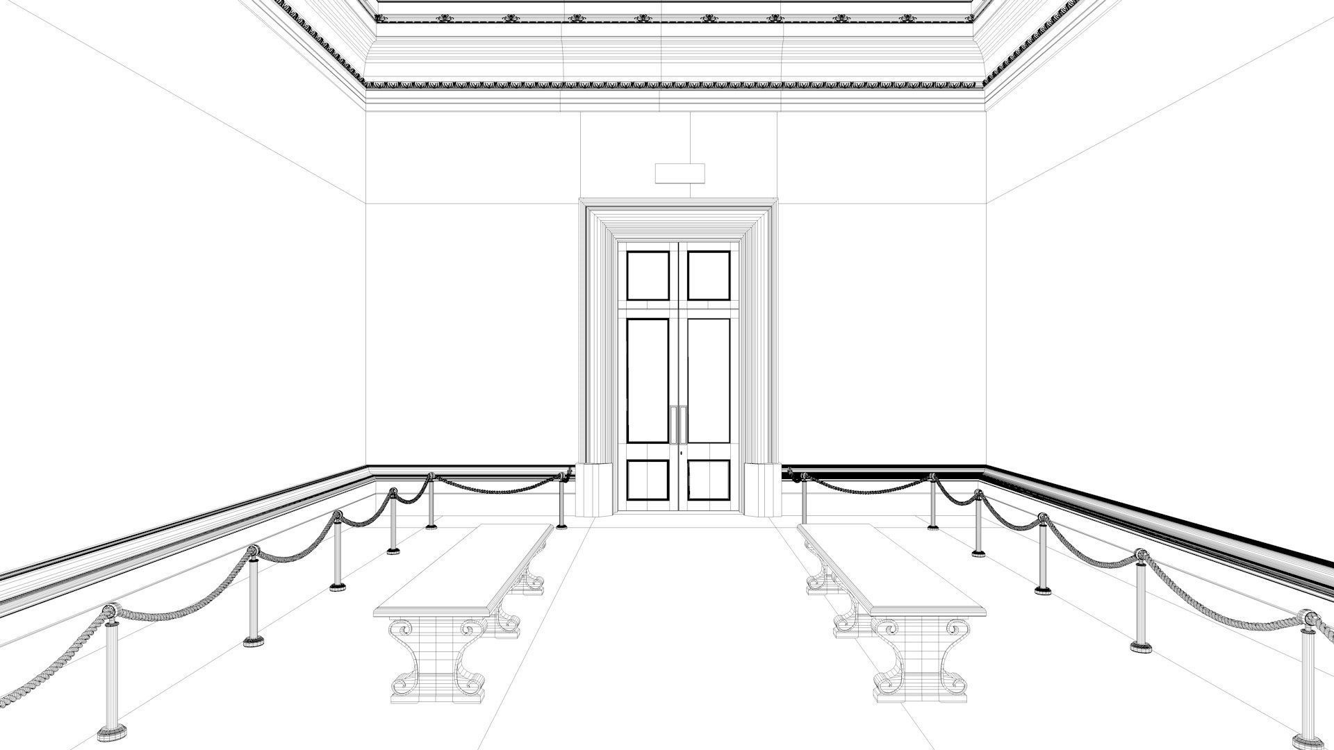 London National Gallery - Interior - Pack 3D model_17