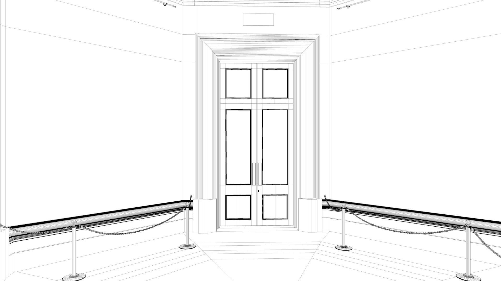 London National Gallery - Interior - Pack 3D model_40