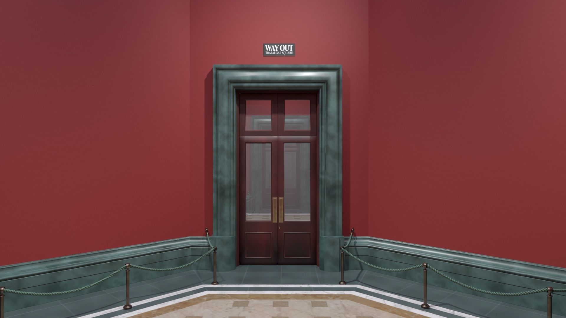 London National Gallery - Interior - Pack 3D model_28