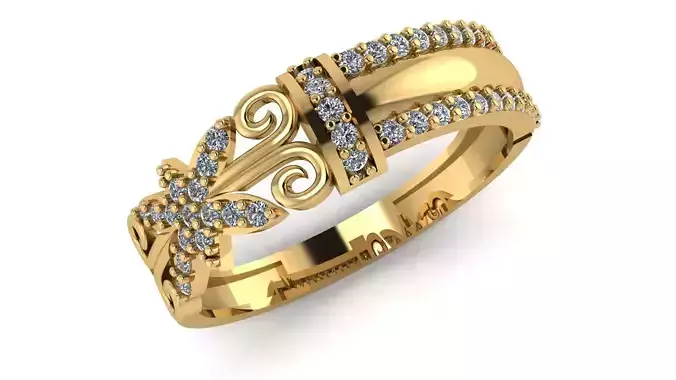 wedding Ring cocktail gemstone printable collection H 001