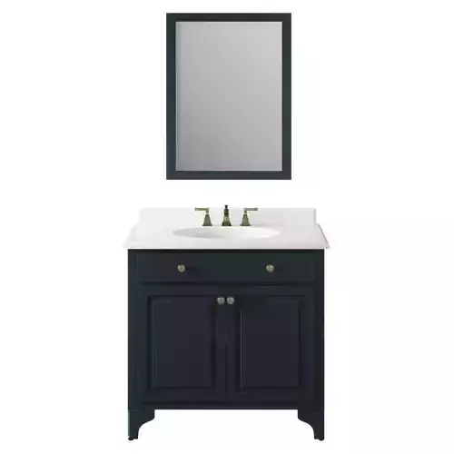 OVE Ashmore Antique Black 36 Vanity 