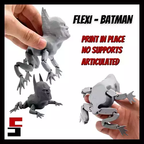 Batman Flexi Toad Frog articulated print-in-place no supports 