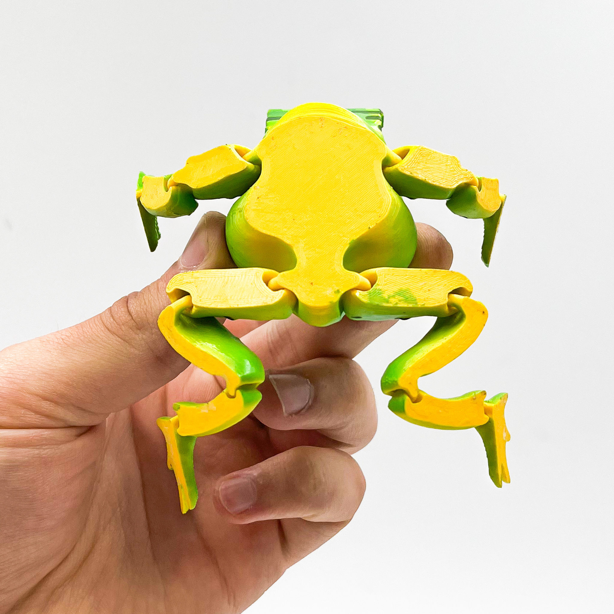 MINECRAFT Flexi Creeper Frog articulated no supports 3D print model_4